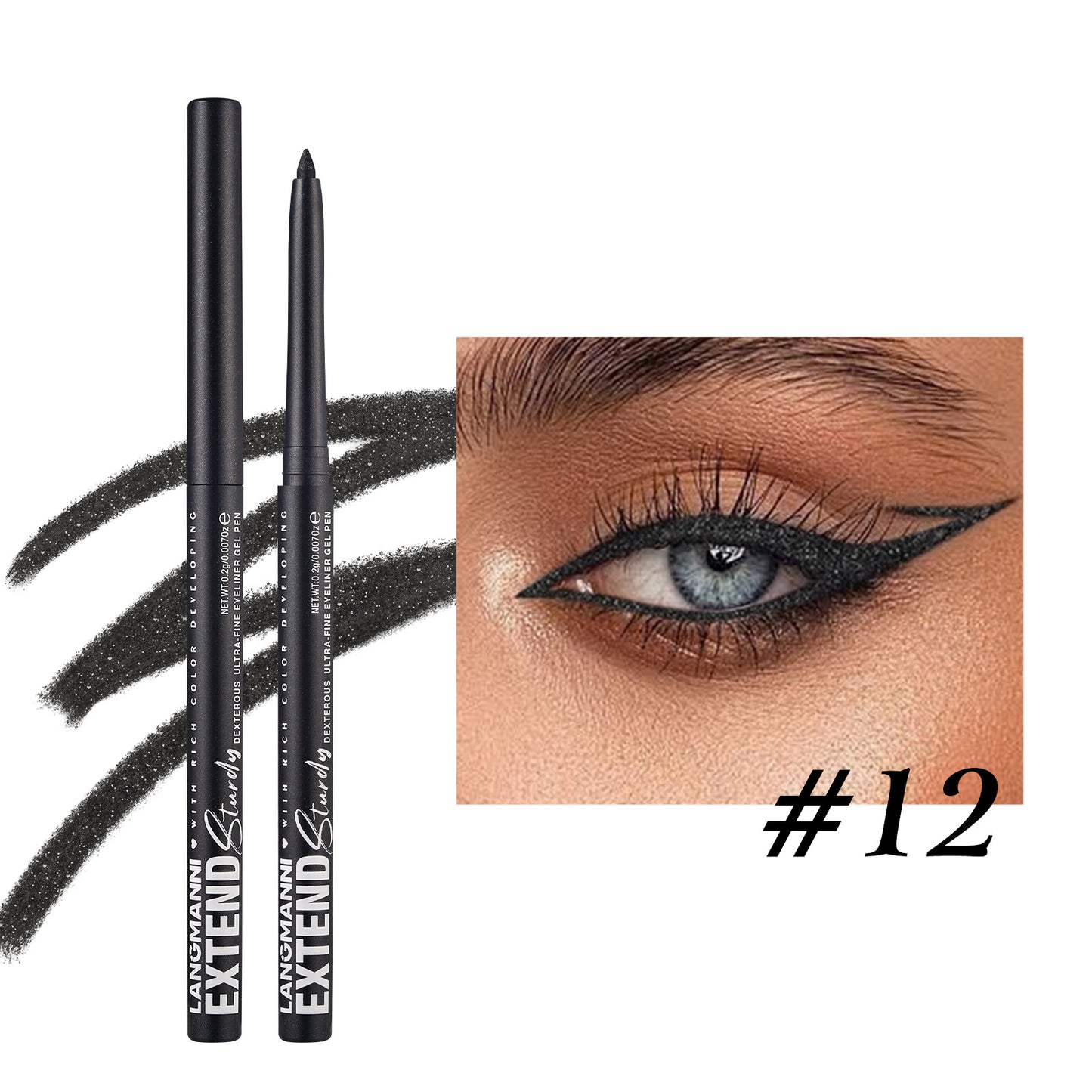Waterproof And Durable Not Smudge Automatic Rotation Eyeliner