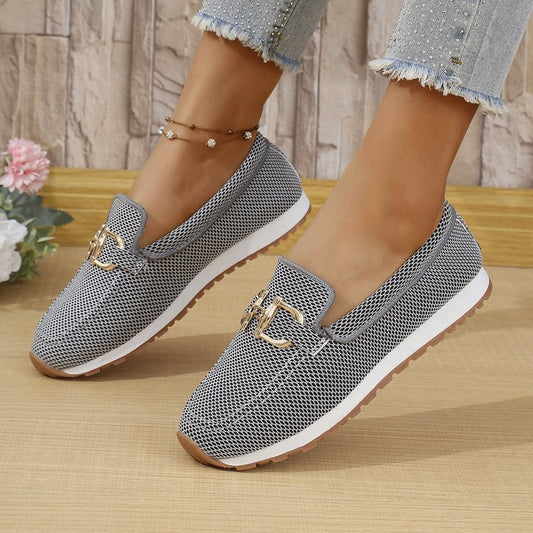 Dame All-match Casual Ensfarvet Flad Enkel Sneaker