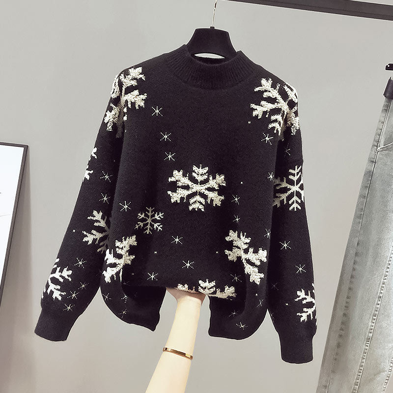 Women's Knitted Pullover Bottoming Shirt