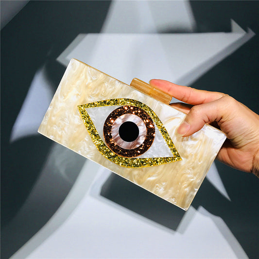 Eyes acrylic female bag box banquet bag