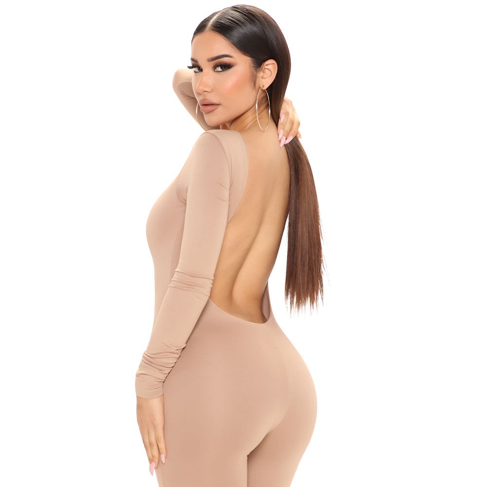 Women's Long Sleeve Jumpsuit Trousers