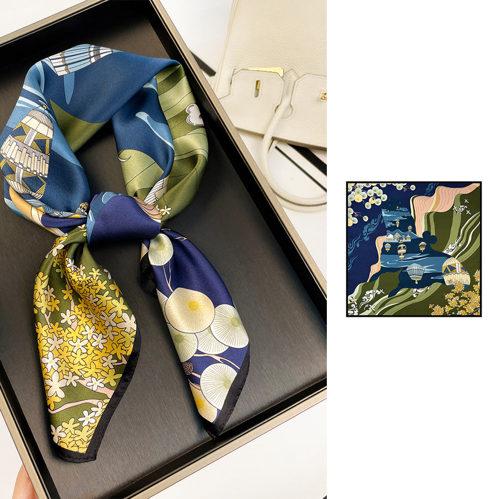 70CM Silk Handkerchief Luxurious
