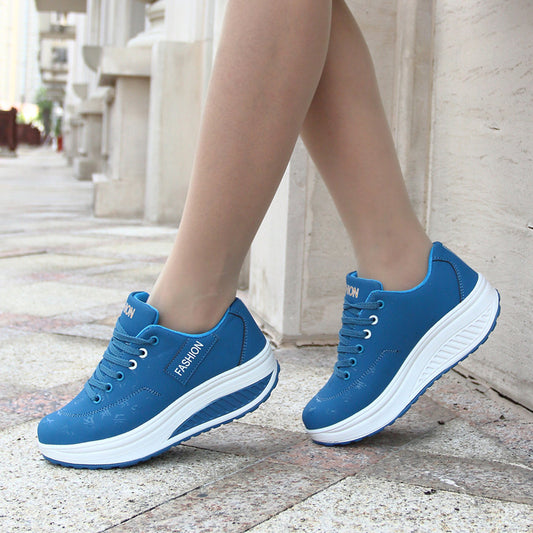 Thick-Soled Surface Swaying Shoes Breathable Sports Casual Shoes