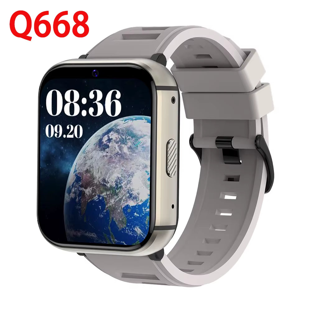 2025 New RAM 4GB ROM 64GB 1.99 Inch 4G Call Smart Watch GPS Wifi Dual Camera Heartrate Testing Waterproof Sports Men Smartwatch