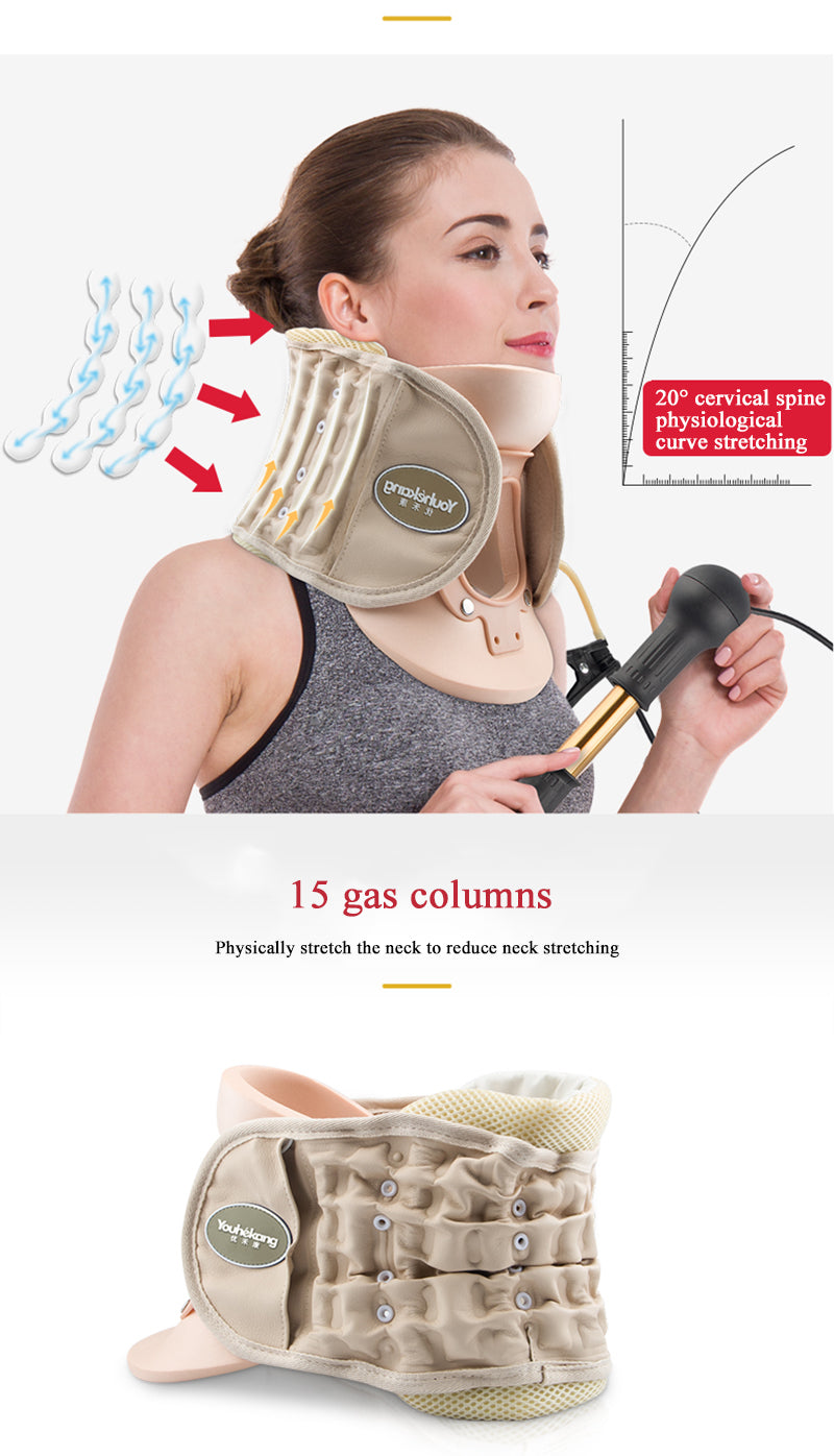 Cervical traction device Home neck inflatable neck support