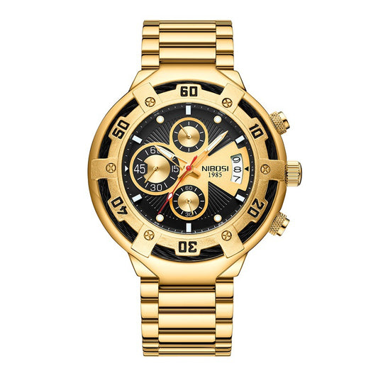Nyt multifunktionelt herreur mode business quartz-ur