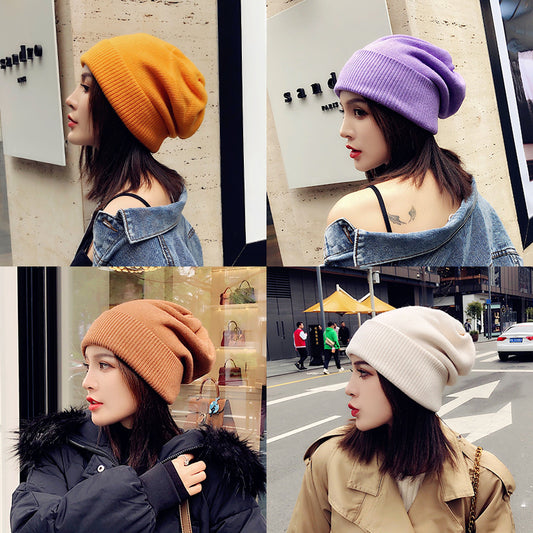 Knitted Fashion Korean Version Of The Tide Moon In Black