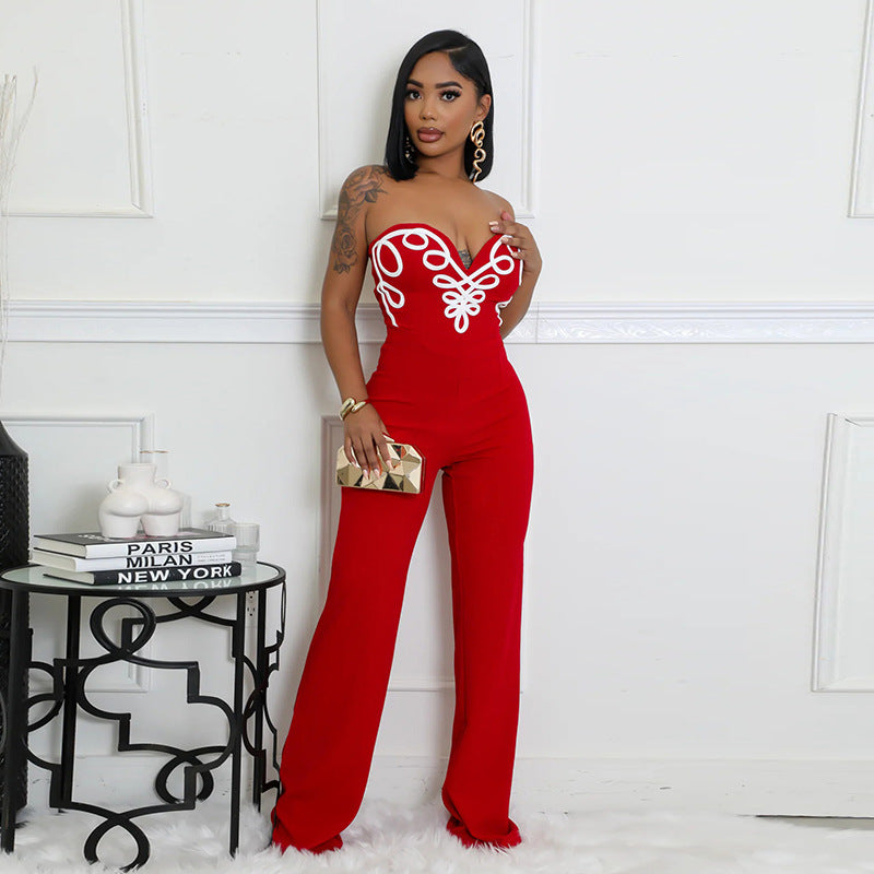 Women's Fashion Loose Slightly Flared Jumpsuit