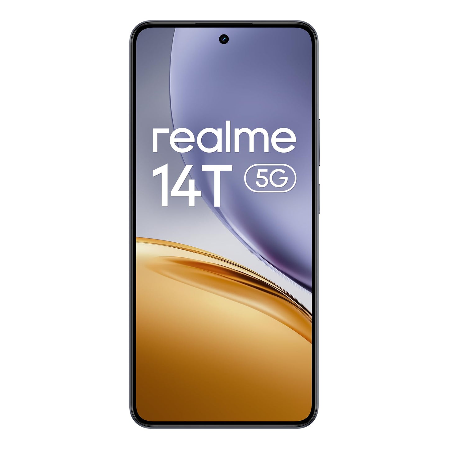 realme 14T smartphone 5g, 8+256 GB, 5260 mAh batteri, dimensity 6300 chipsats, IP69-vattentät, 50 MP-kamera, 120 Hz skärm med ögonvänlig effekt, svart, Amazon exklusiv (ingen adapter)