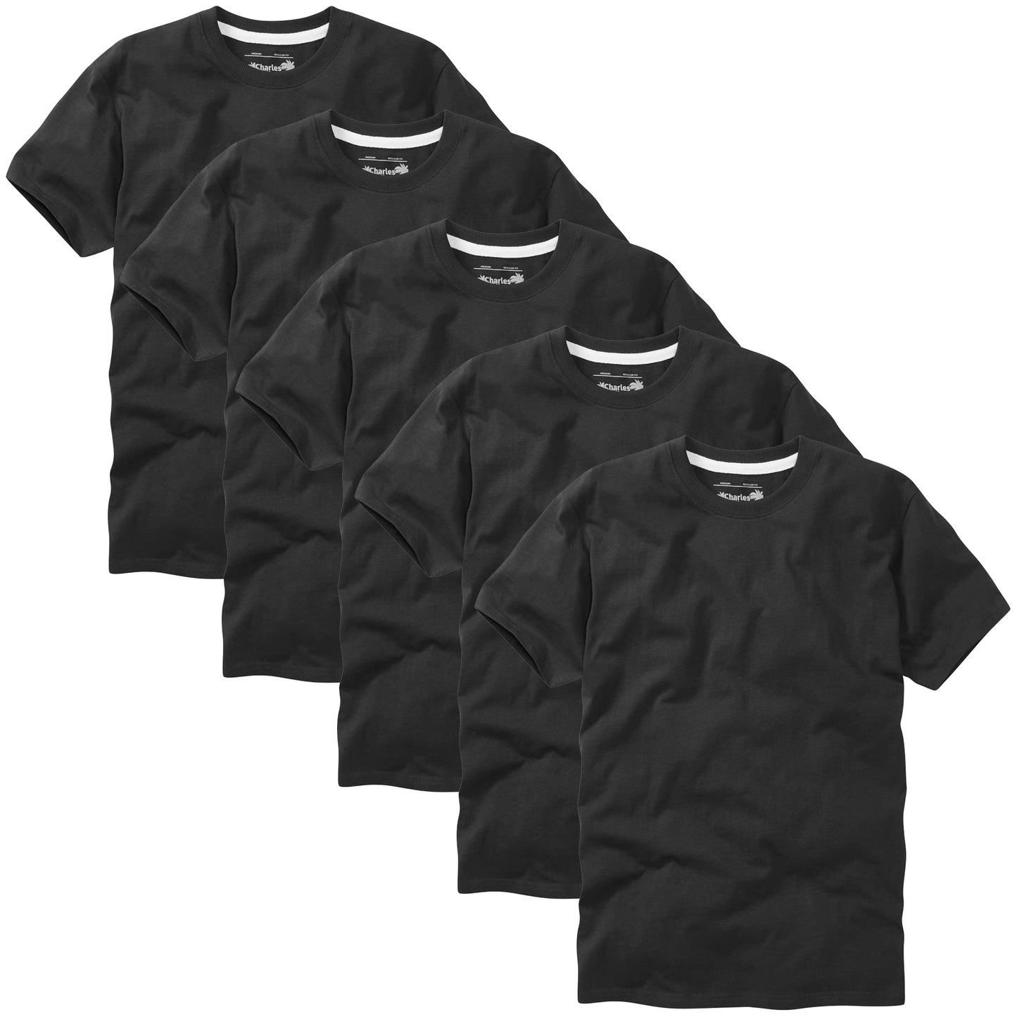 Charles Wilson Rund Krage T-shirt Paket Med 5