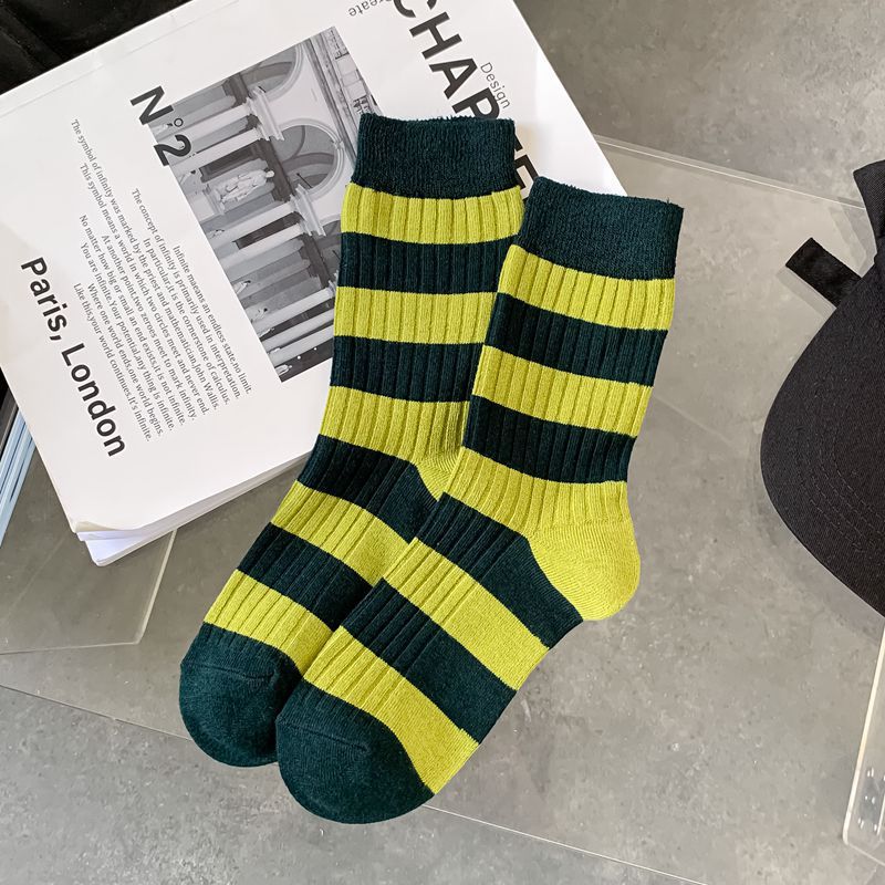 Women's Socks Autumn And Winter Double Needle Fashion Casual