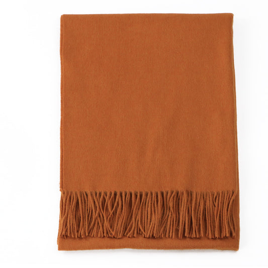 2021Winter Pure Wool Tussels Shawl