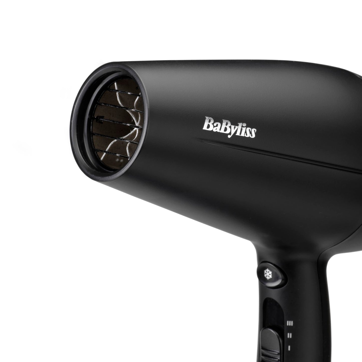 BaByliss Turbo Smooth Hårfön - 2200 W Kraftfull Hårtork, Stor Diffuser, Joniserad Frissfri Styling, 3 Värme- & 2 Hastighetsinställningar, Svart, D572DE