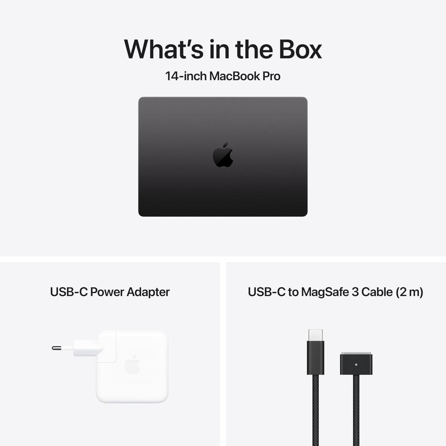 Apple 2024 MacBook Pro med M4 Pro-chip med 12-kärnig processor och 16-kärnig grafik: 14,2-tums Liquid Retina XDR-skärm, 24 GB enhetligt minne, 512 GB SSD-lagring, rymdsvart