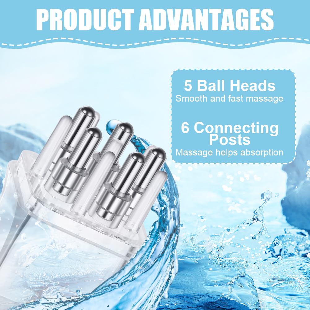 ACWOO Hårbottenmassage Och Hårolja Applikatorflaska, 10 ML Bärbar Flytande Hårolja Dispenser, Mini Hårresande Fast Hår Massageverktyg, Hår Hårbotten Oljeapplikator Med Roller Ball För Hårbehandling