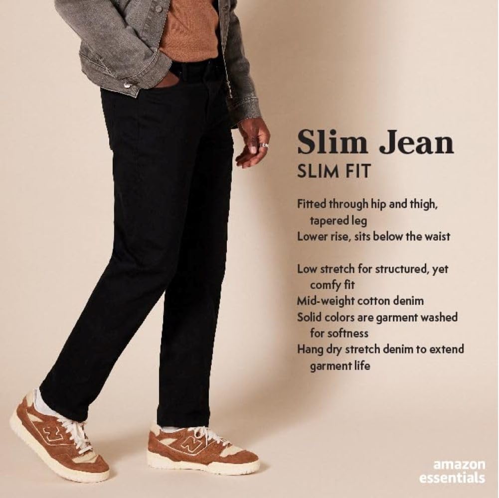 Amazon Essentials herr Jeans Slim-fit stretch jeans