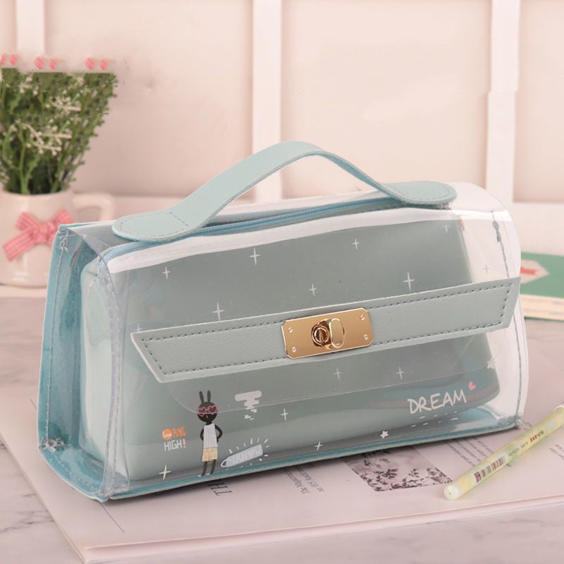 Small Daisy Transparent Pencil Case Stationery Box