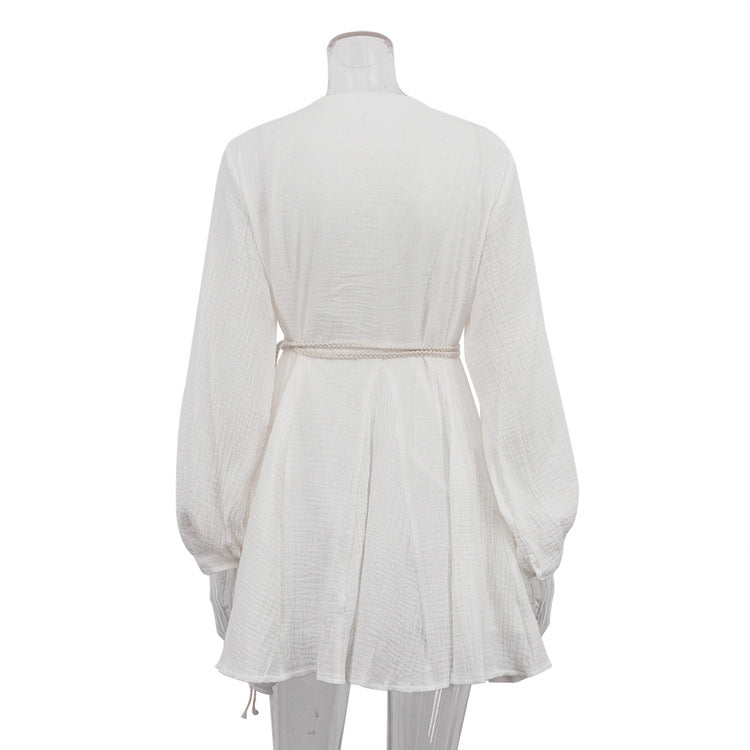 Stylish And Minimalist Long Sleeve Dress For Women