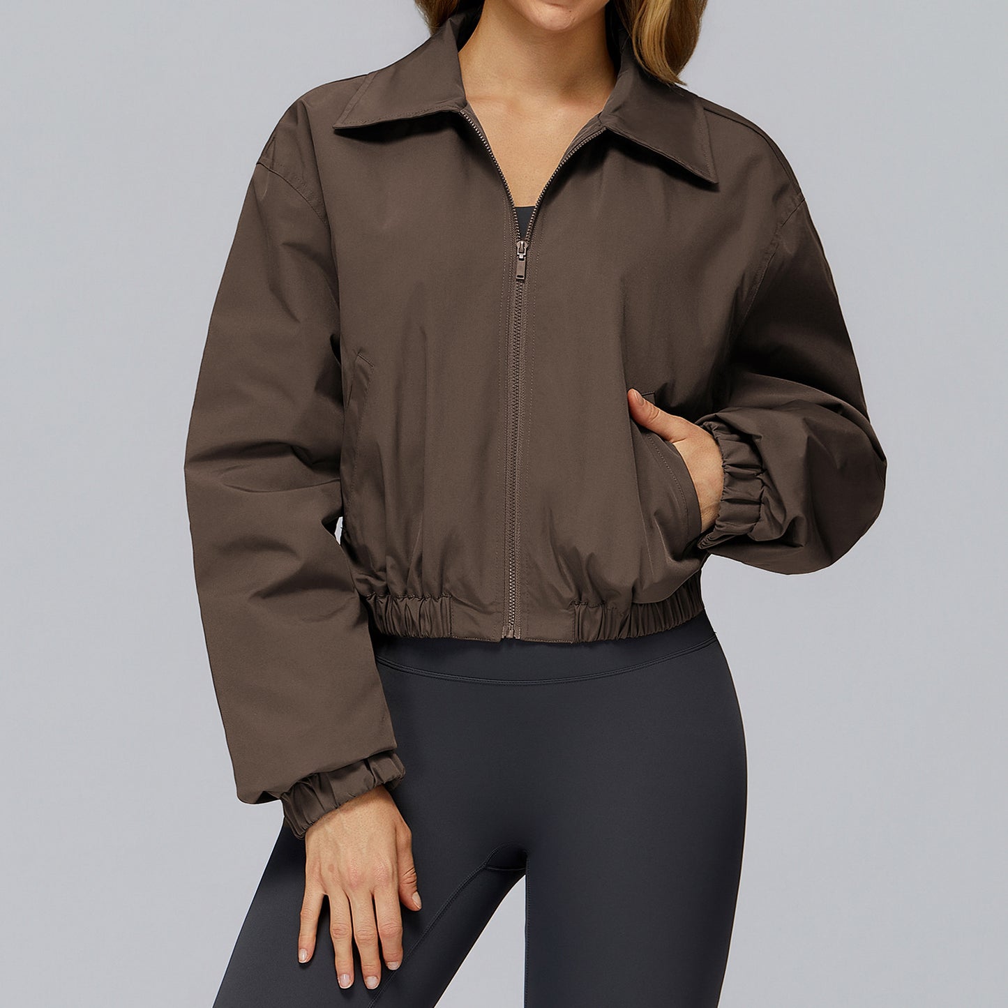 Baggy Coat Zipper Windproof Warm Sports Jacket