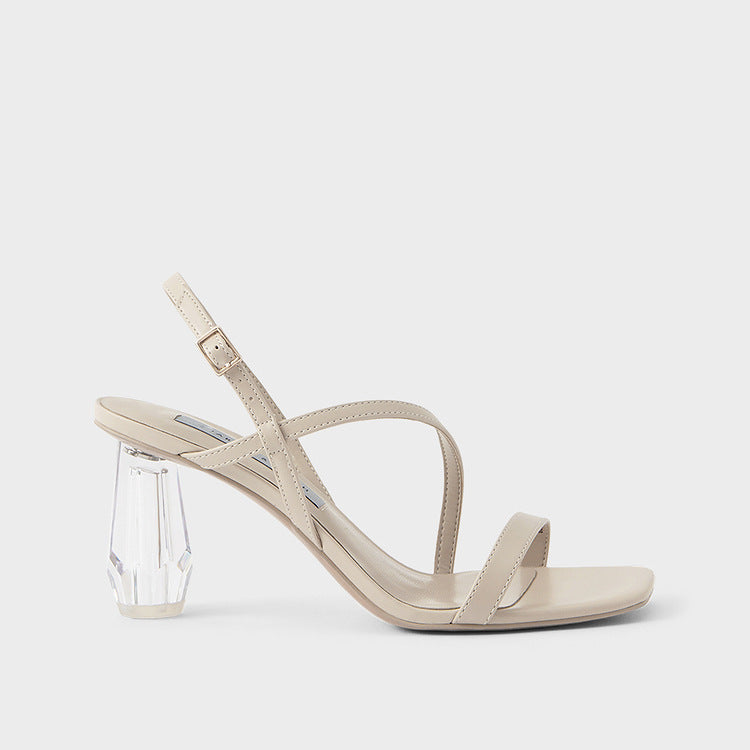 Clearance Sandals Female Summer Thin Belt Toe Versatile
