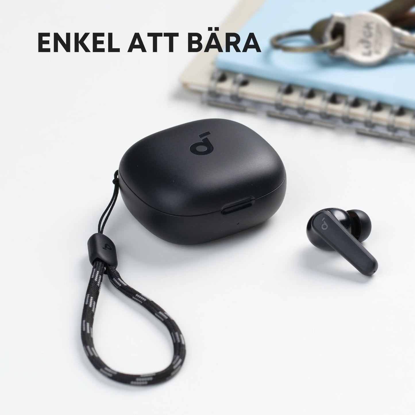 Anker-soundcore P20i äkta trådlösa öronsnäckor, 10 mm drivrutin, med stor bas, Bluetooth 5.3, 30 h speltid, IPX5 vattentät, 2 mikrofoner för tydliga AI-samtal, 22 inställda EQ, anpassning via app