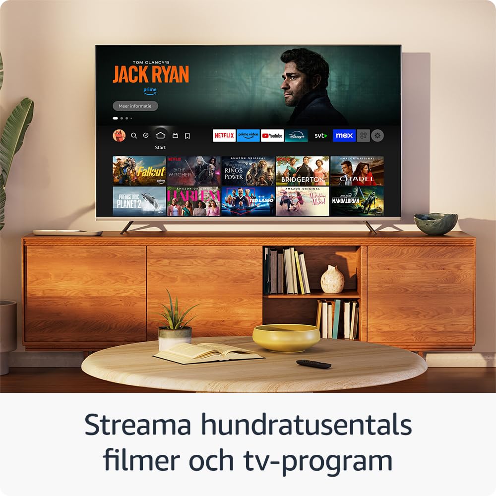 Amazon Fire TV Stick HD, gratis och direktsänd TV, Alexa Voice Remote, smart home-kontroller, HD-streaming (internationell version)