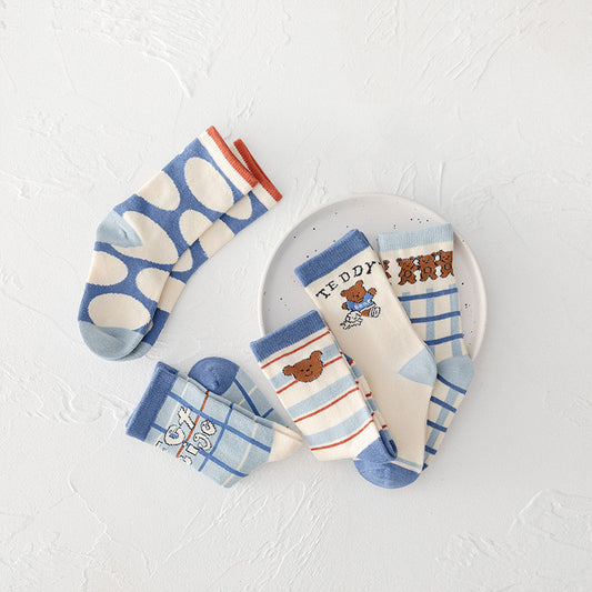Boys And Girls Fashion Simple Tube Socks