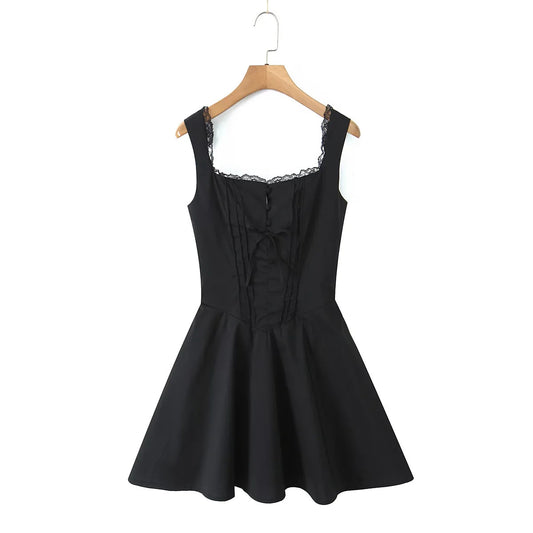 French-style Sexy V-neck Low-cut Slip Dress For Women