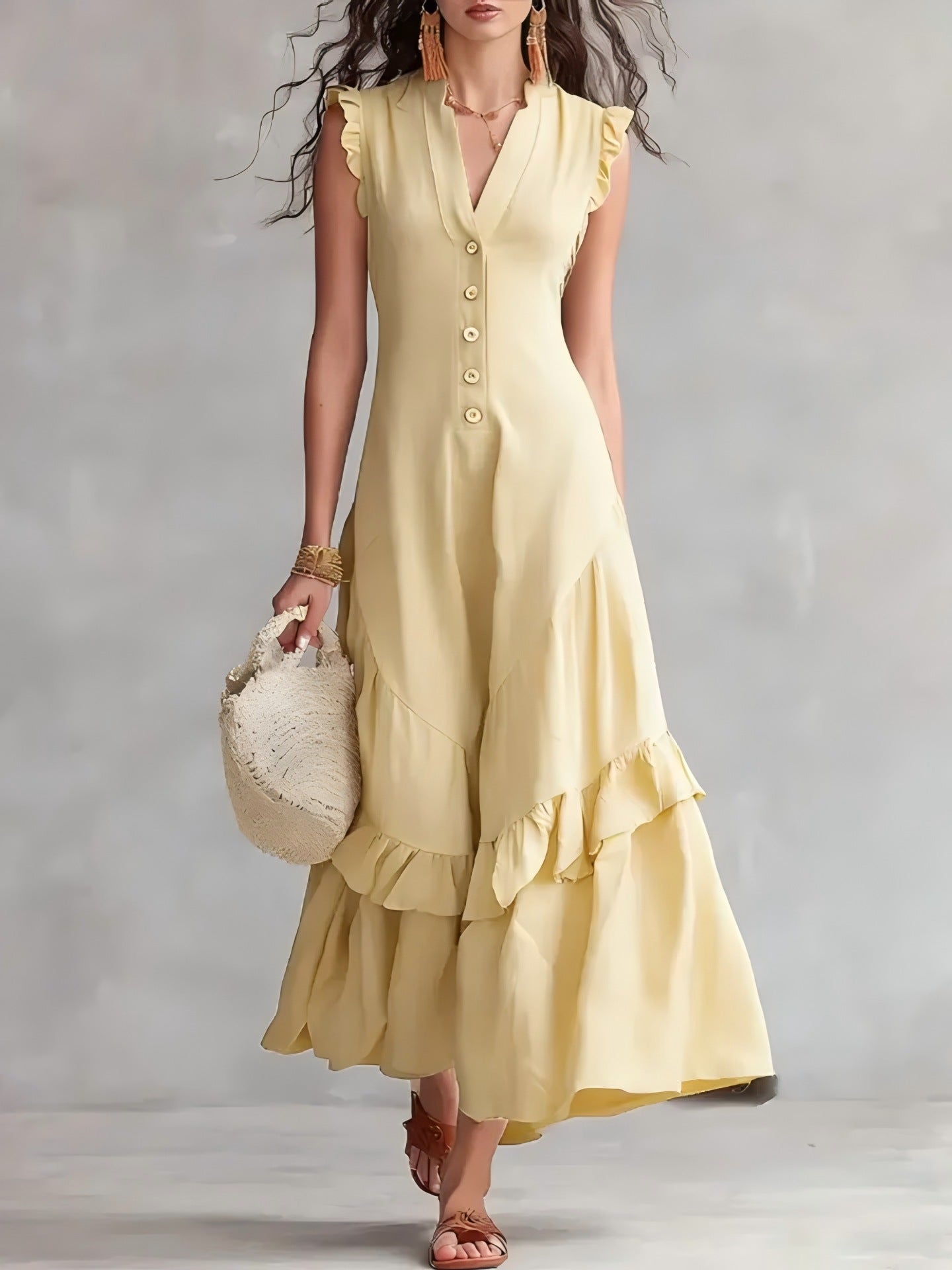 Elegant And Sophisticated Sleeveless Womens Dress