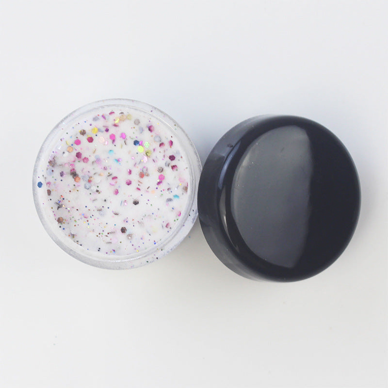Poudre cristal claire pour ongles