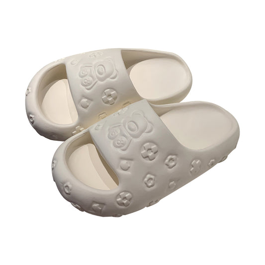 EVA Thick Bottom Non-slip Deodorant Slippers Women's Rose Red