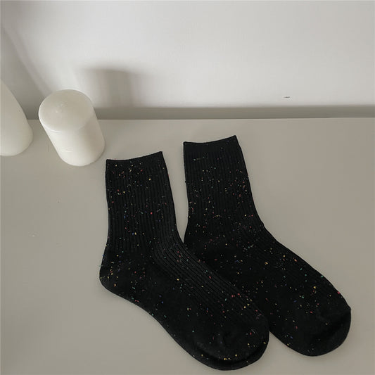 Sweet Girl Medium Tube Solid Socks