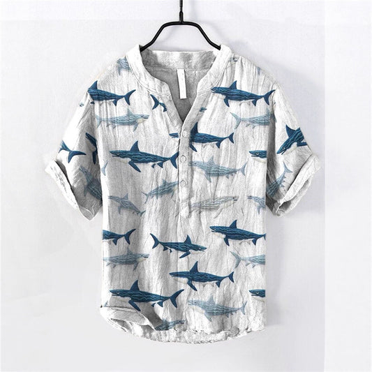 New Men's Long Sleeve Shirt 3D Stripe Print