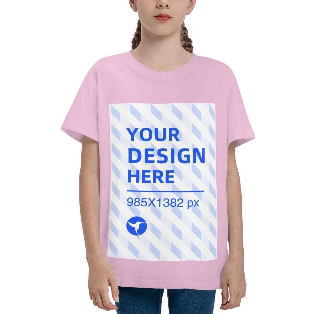 T-shirt med korte ærmer og rund hals til børn