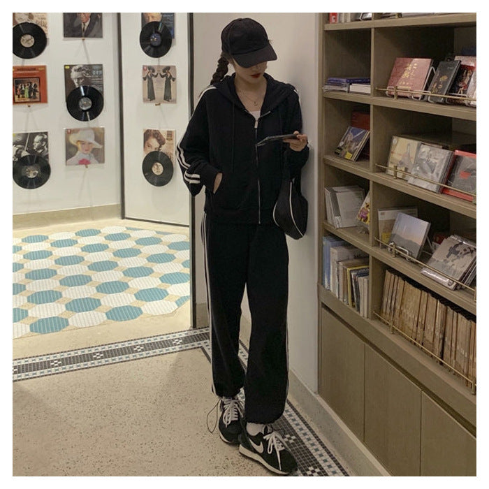 Spring And Autumn Temperament Wear Two-piece Pants