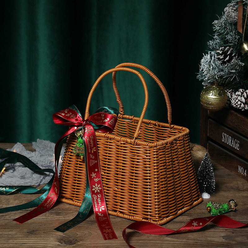 Fashion And Creative Cane Woven Portable Gift Box