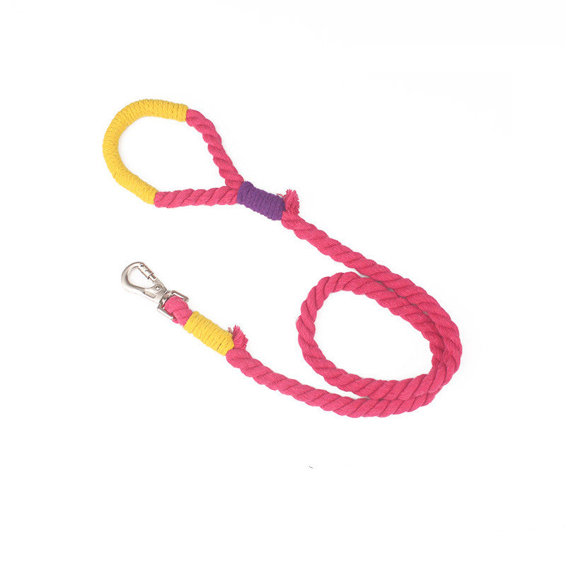 Honeybunny Pet Color Matching Collar Traction Rope To Send Bells