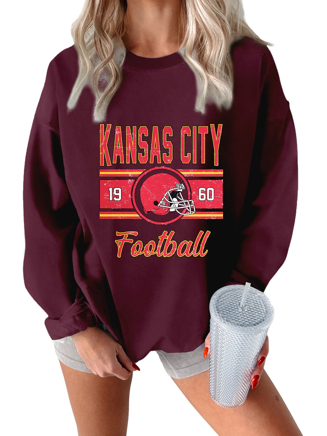 Autumn And Winter Women's Sweater Fashion Round Neck Long Sleeve Top