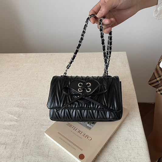 Fashion Chain Simple Western Style Messenger Bag Casual Bow