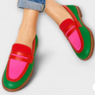 Comfortable Low Heel Round Toe Large Size Assorted Colors Slip On Feet Loafers