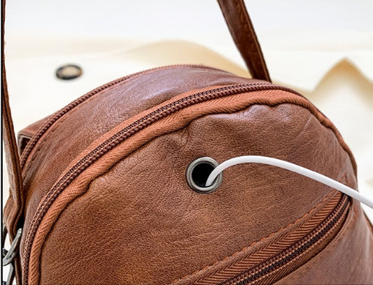 Women's Bag Single Shoulder Bag Large-capacity Pu Soft Leather Small Bag