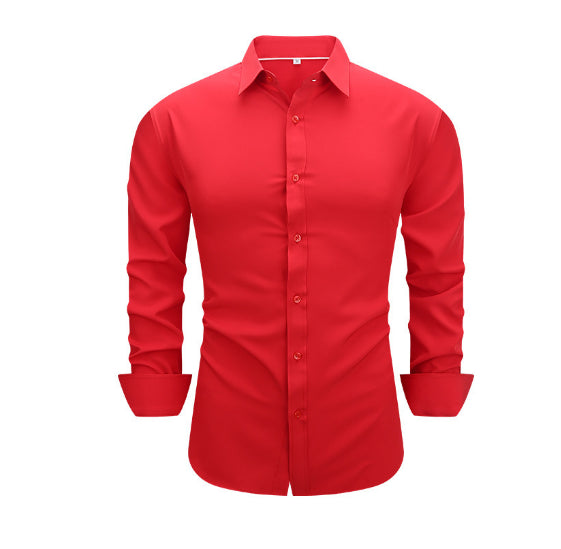 Men's Breathable Cotton Long Sleeved Checkered Shirt