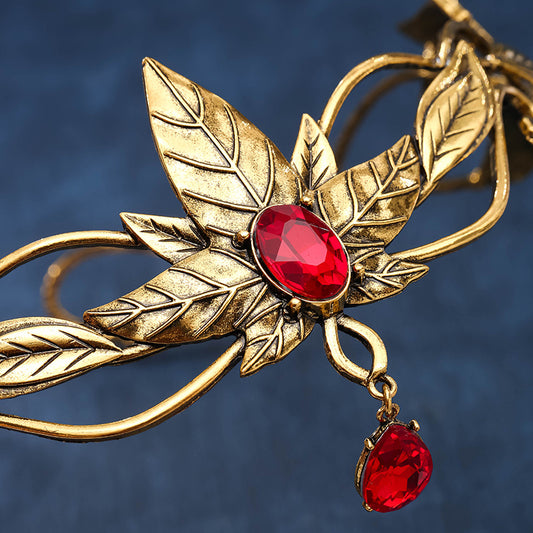 European And American Headdress Alloy Vintage Leaves Headband