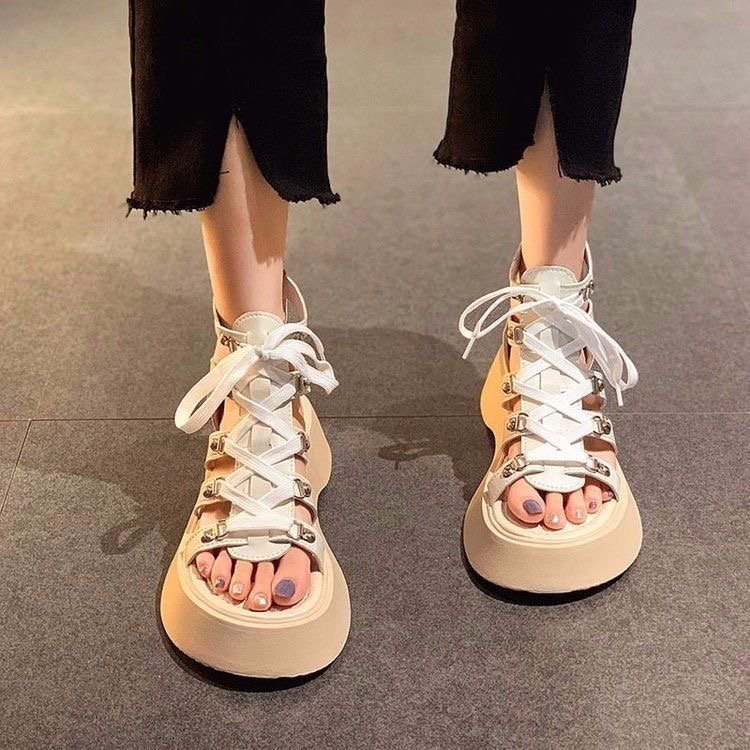 Solid Color Fashionable Casual Women's Sandals