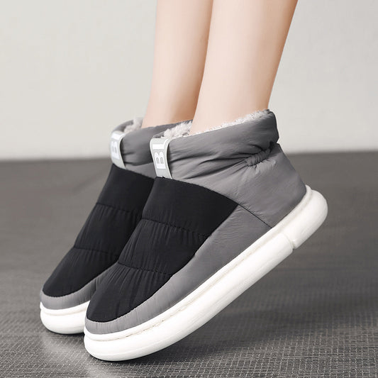 Cotton Slippers Household Indoor One Foot Plush