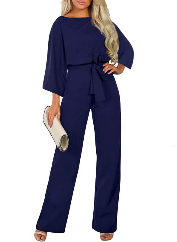 Fall Winter Fashion Batwing Long Sleeve Lace-up Women's One-piece