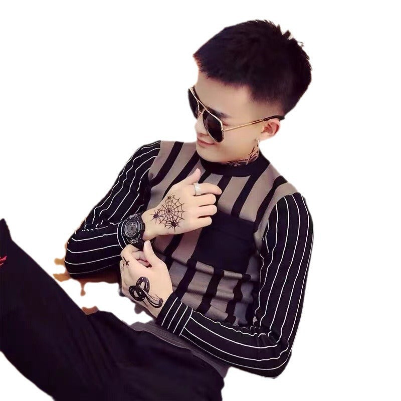 Winter Men's Knitted Round Neck Bottoming Shirt Sweater