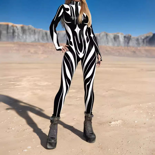 Halloween Tights 3D Digital Printing One-piece Play Costume