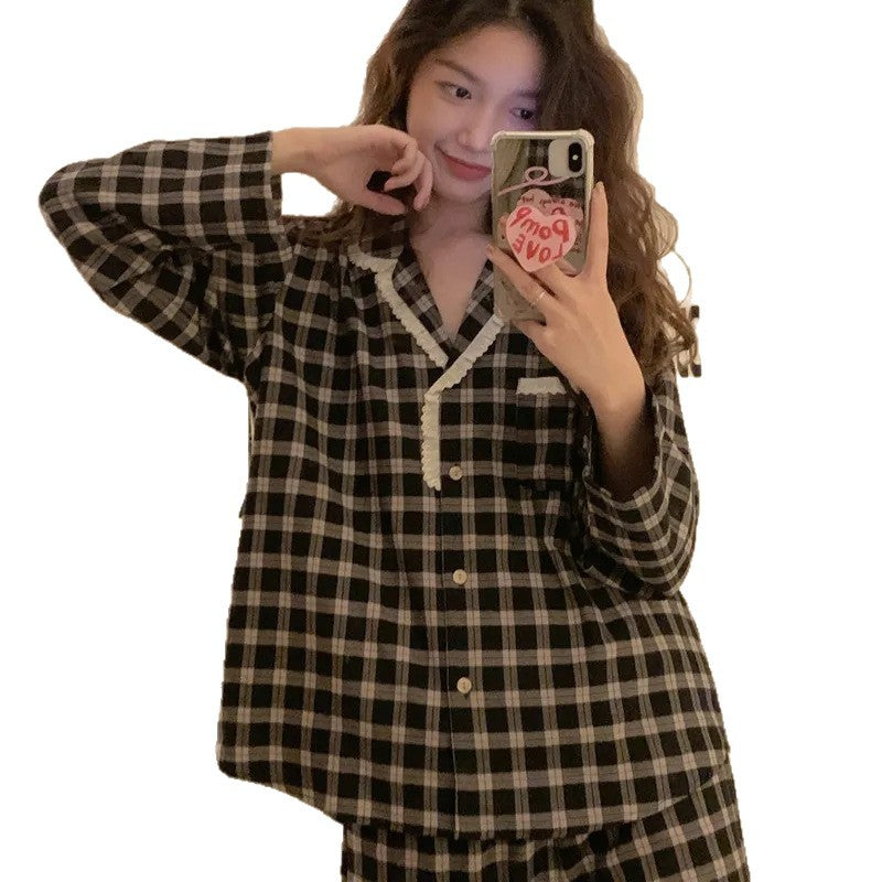 Womens Sweet Princess-Style Home Pajama Set