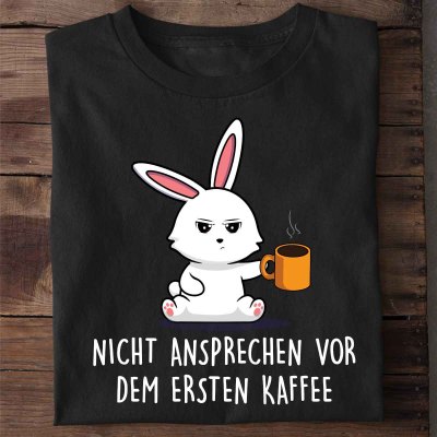 Vintage Cute Rabbit Shirt Men And Women Short Sleeve
